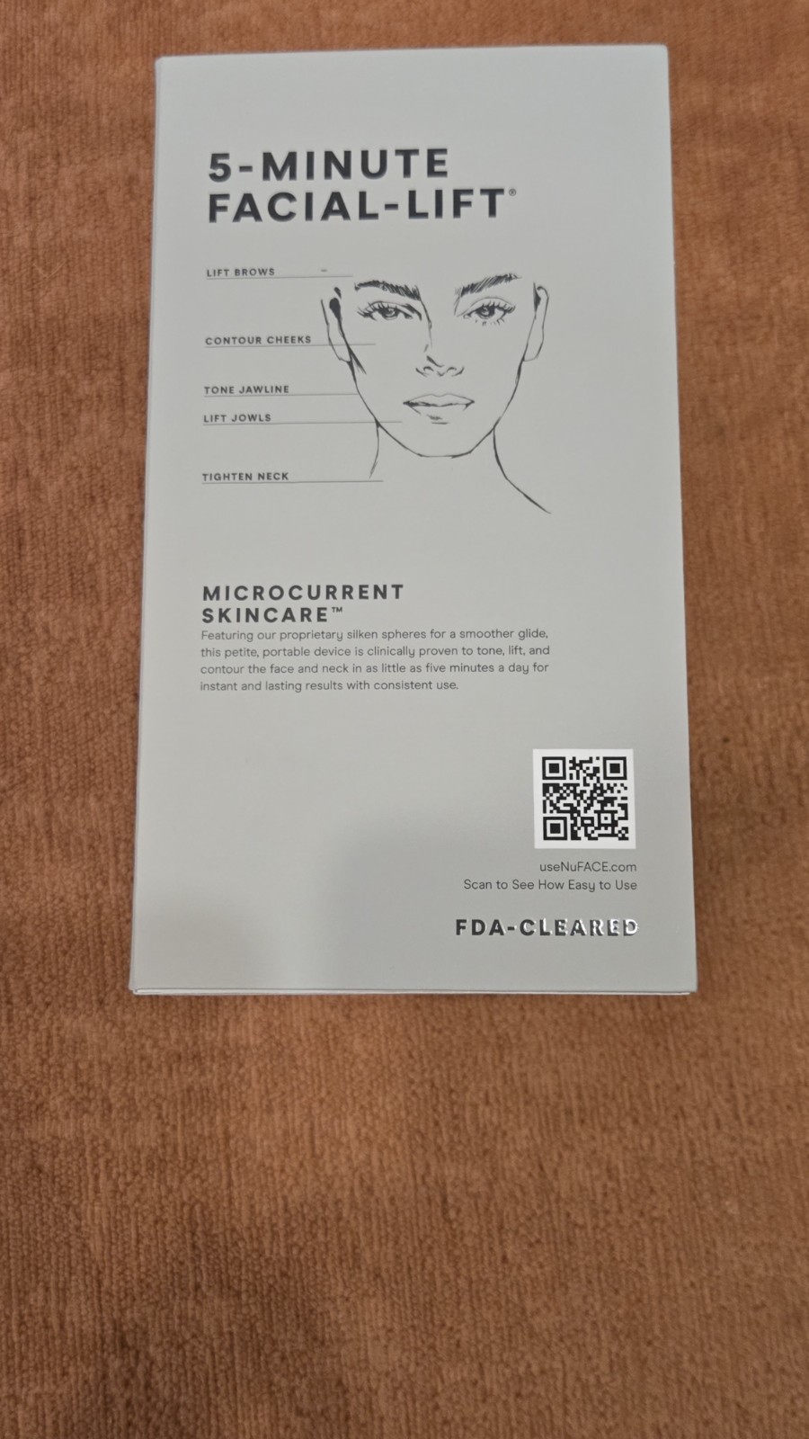 NuFace Mini+ Facial Toning Device Midnight Black New In Box. Fast Ship.