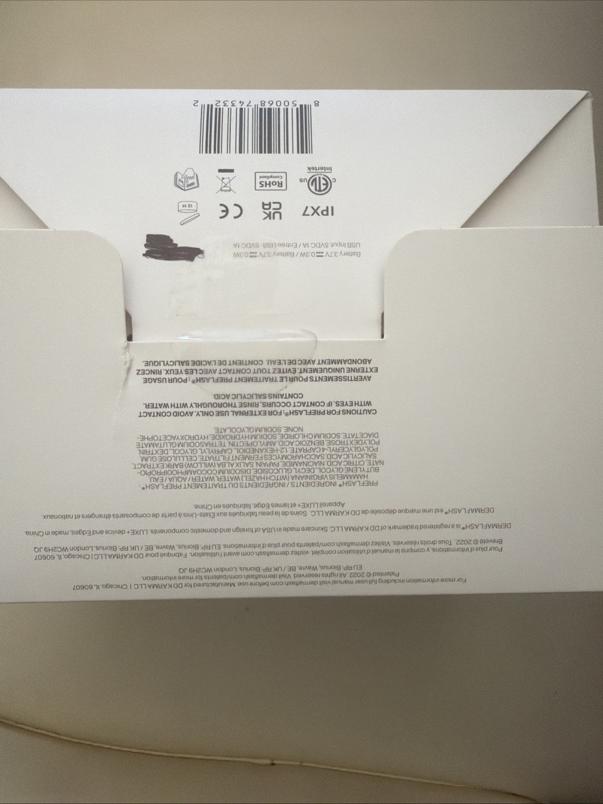 DERMAFLASH Luxe+ Plus Advanced Dermaplanning & Peach Fuzz Removal, Rose Gold
