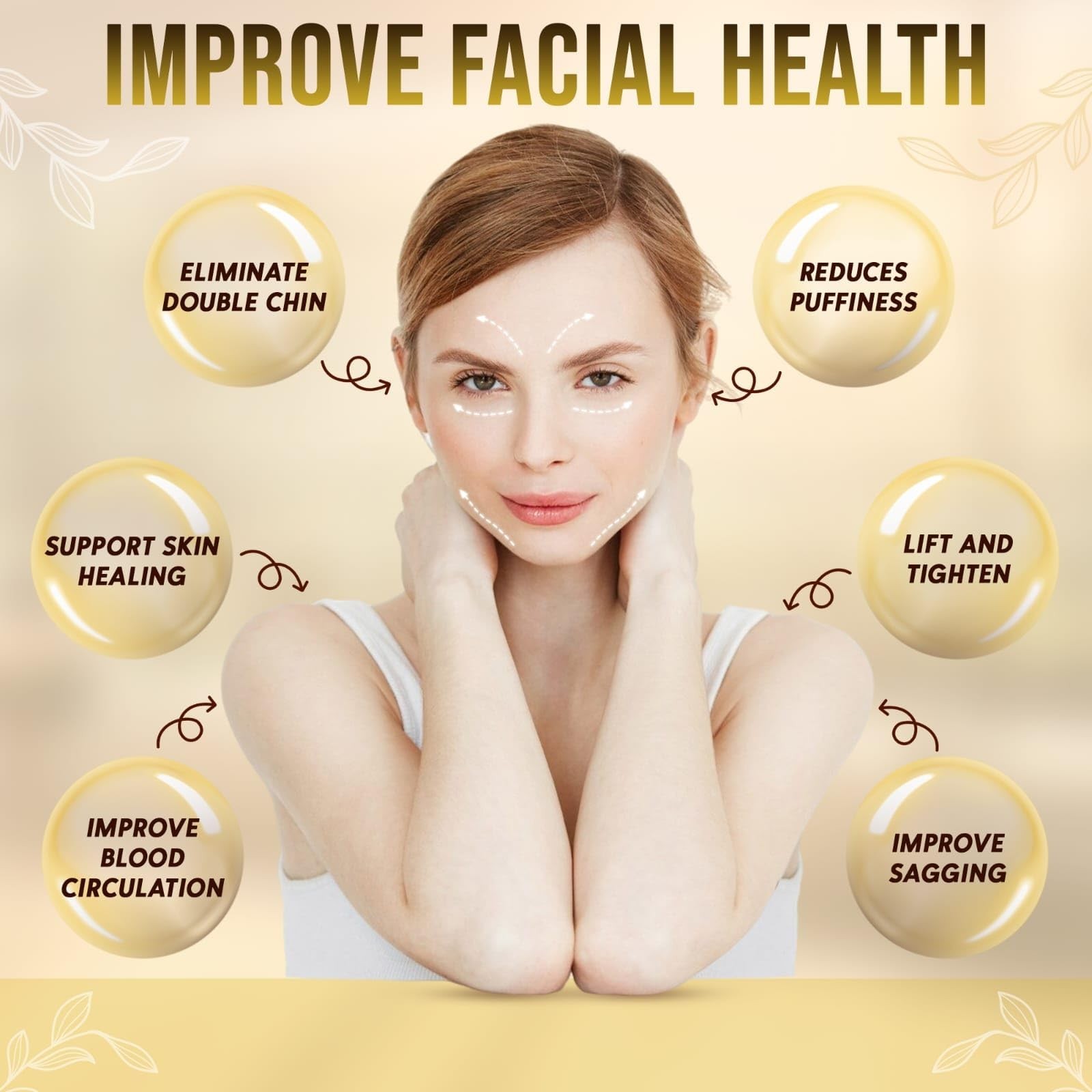 Lymphatic Drainage Face Brush & Gua Sha Tool – Depuffing Massager for Neck & Chi