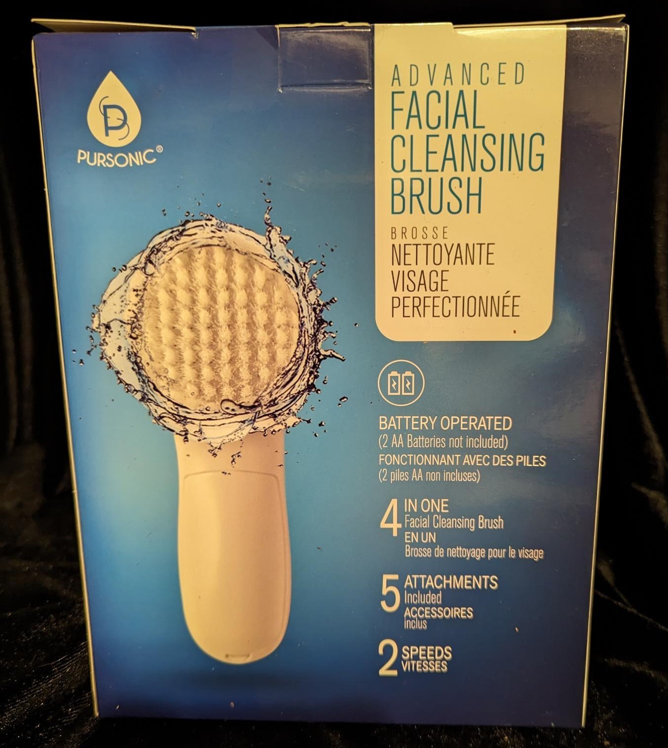 Pursonic Advanced Facial 4 n 1 Cleansing Brush Cordless 5 Attach. NEW 26.1.19-1
