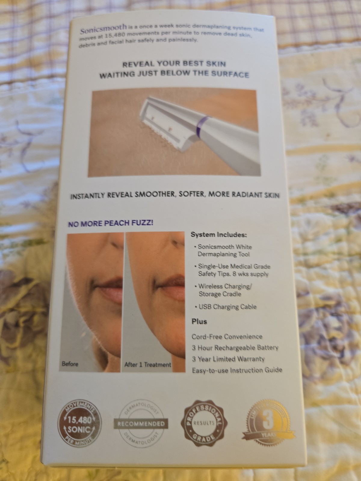 Michael Todd Sonicsmooth Dermaplane/Facial Hair Removal Pre-owned Good Cond..
