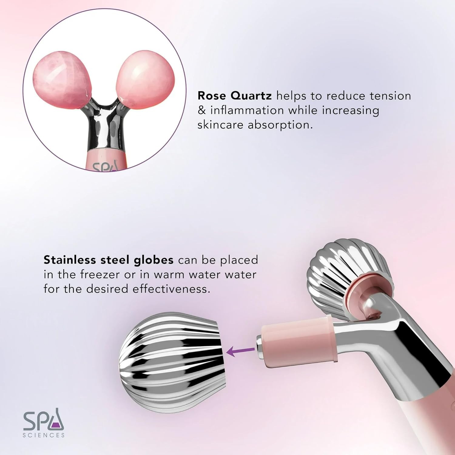 Spa Sciences ISLA Sonic Face & body Contouring Ice & Heat Roller NEW