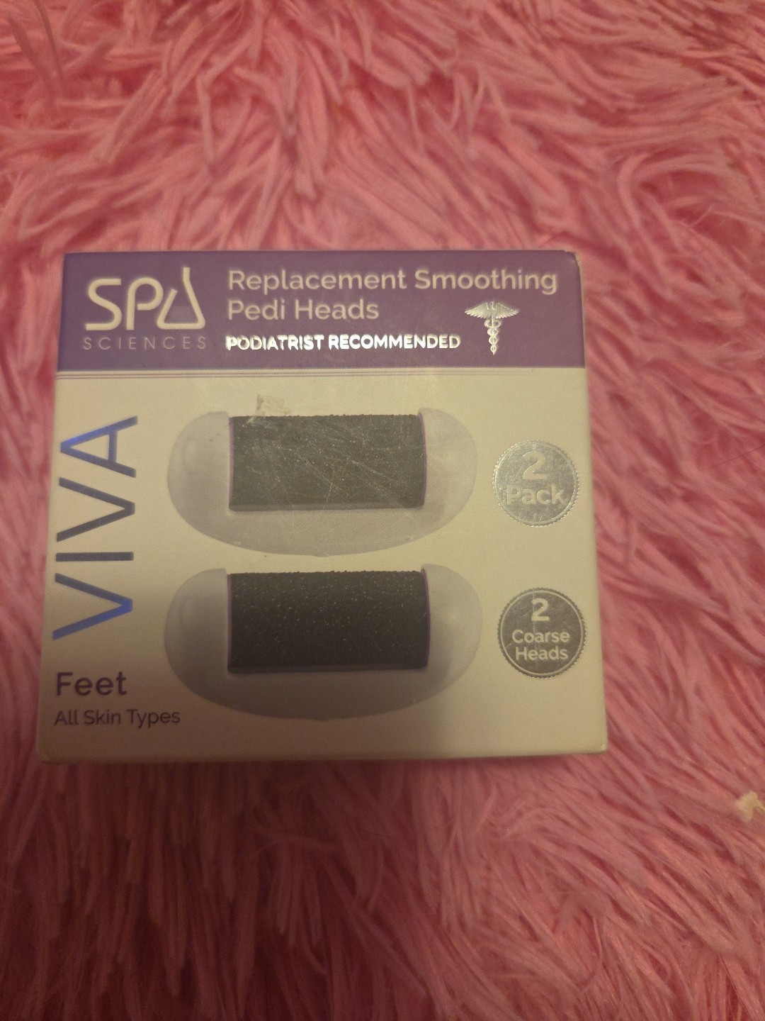 Spa Sciences VIVA Advanced Pedicure Replacement Smoothing Pedi Heads Sealed