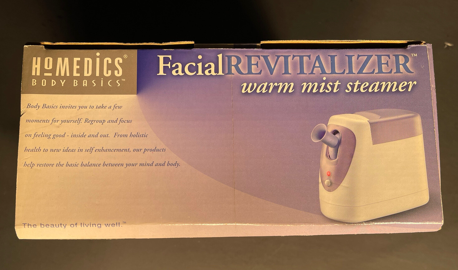 Homedics SOOTHING Facial REVITALIZER Warm Mist Steamer – New!