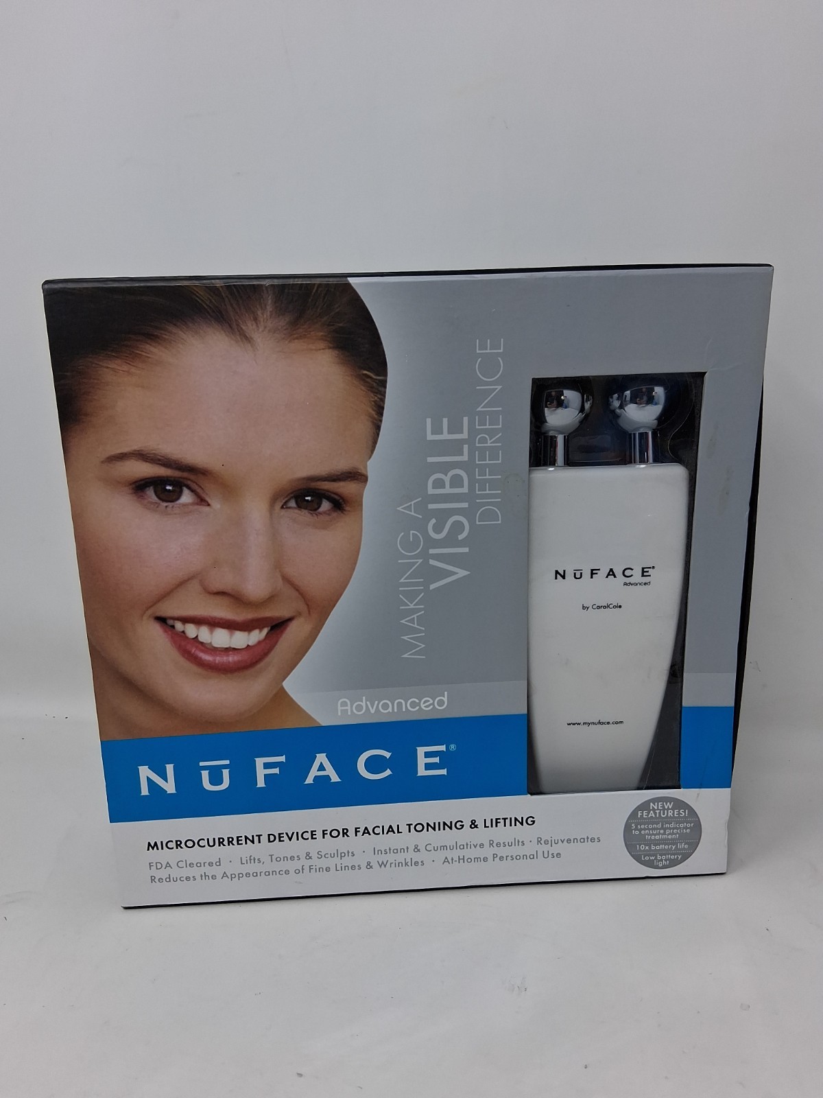 NuFace Advanced Facial Skin Toner Device CLASSIC FULLSIZE… *Read Description*