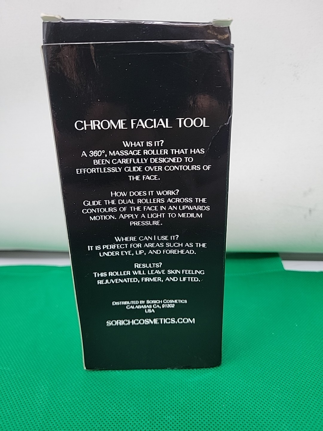 So Rich Chrome Facial Tool 360-degree Massage Roller Firm Lift