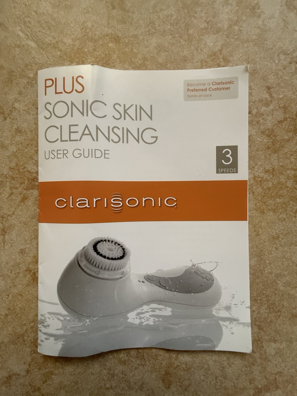 NEW Clarisonic PLUS Electric Facial Brush Rechargeable White w/ Charger & Docs
