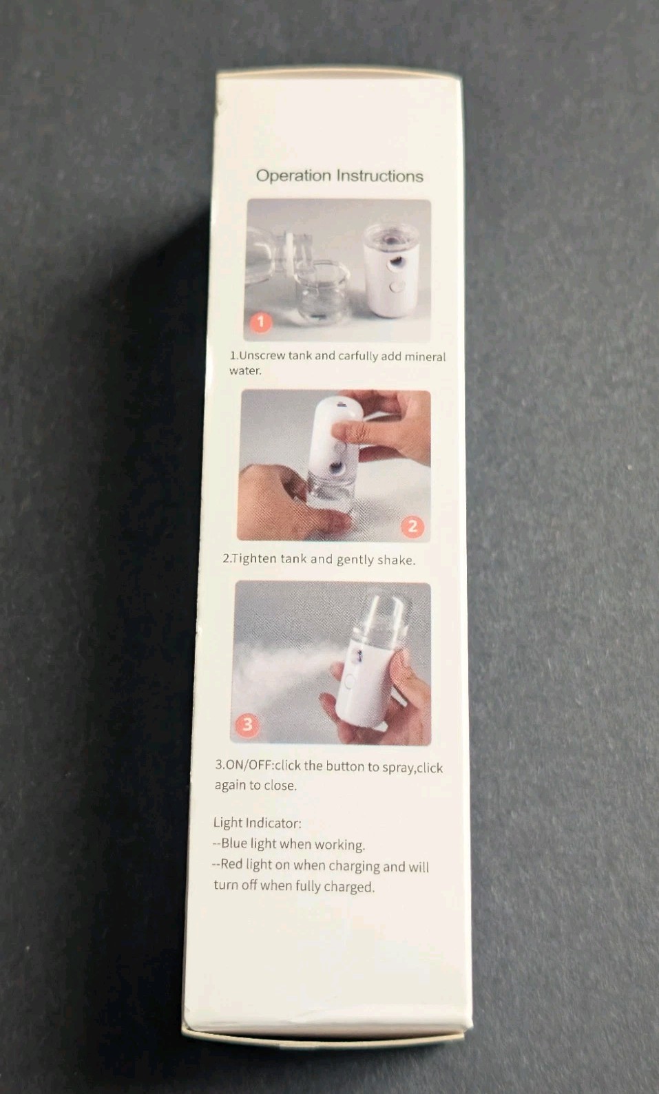 Beauty Society – Nano Mist Facial Mist Sprayer – New in Box – USB Cord Recharge