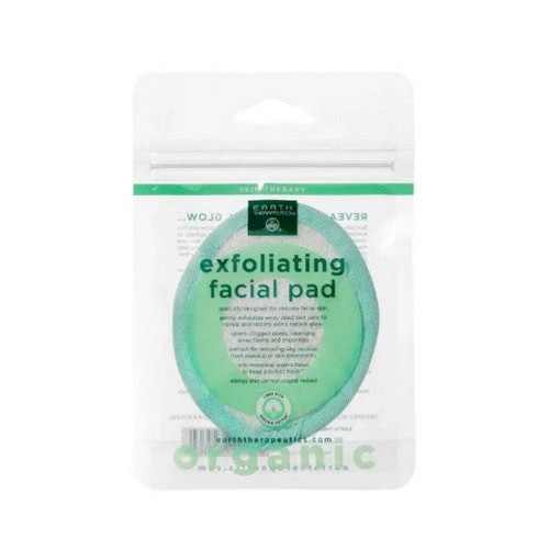 Organic Cotton Exfoliating Facial Pad 1 Unit By Earth Therapeutics