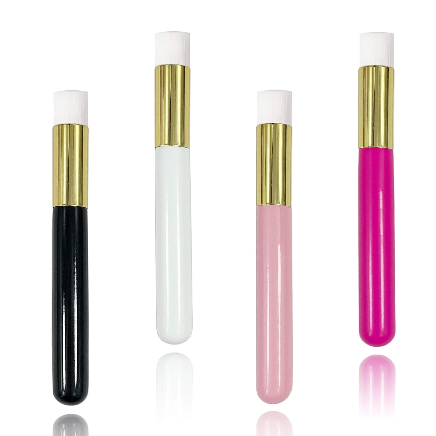 4 Pcs Cruelty-Free Lash Shampoo Brushes for Deep Pore Cleansing & Face Care