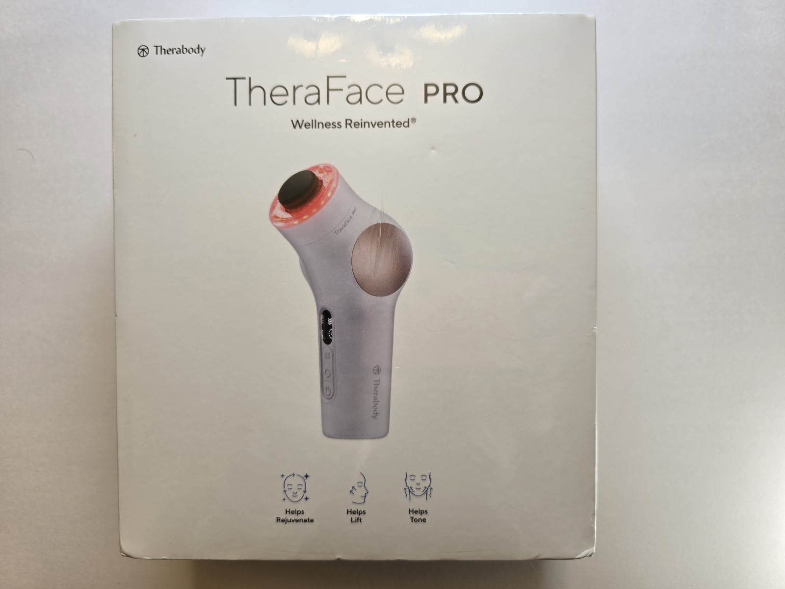 Therabody TheraFace PRO White at Home Spa Facial TMJ Relief New Factory Sealed