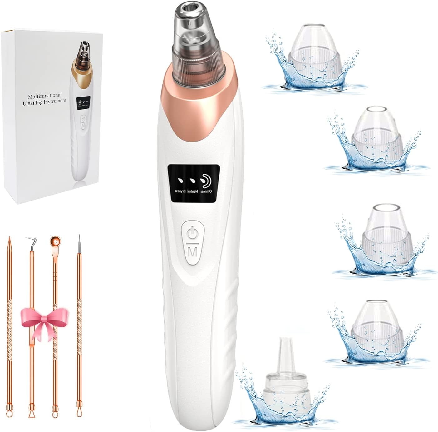 2025 Blackhead Remover Pore Vacuum,Facial Pore Cleaner-5 Suction Power,5