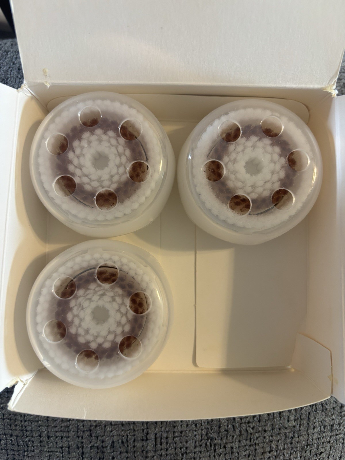 Clarisonic Compatible Facial Cleansing Brush Exfoliator Brush Heads 3 Pk. New!