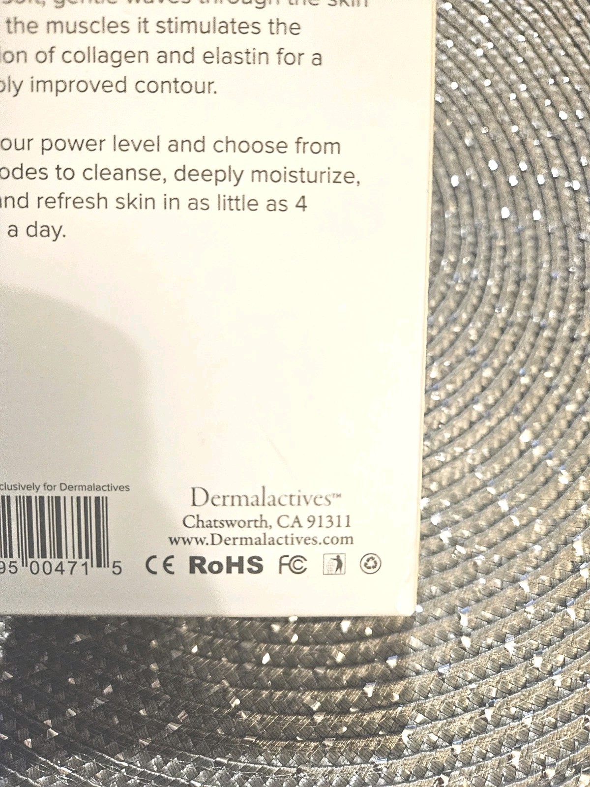 Dermalactives Microcurrent Facial Toning Device FULL SZ NIB Org. $179