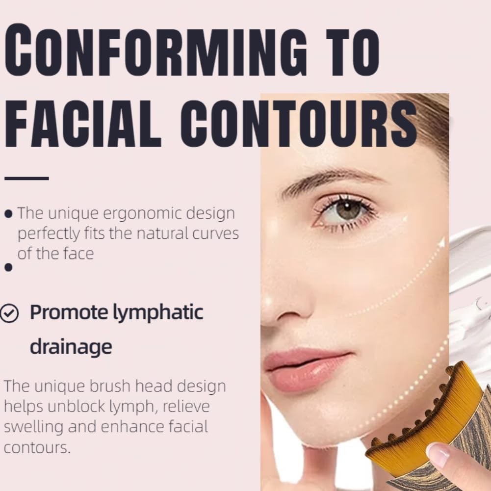 Lymphatic Contour Face Brush Set – Anti-Puffiness, Detox & Lift, Skin Glow