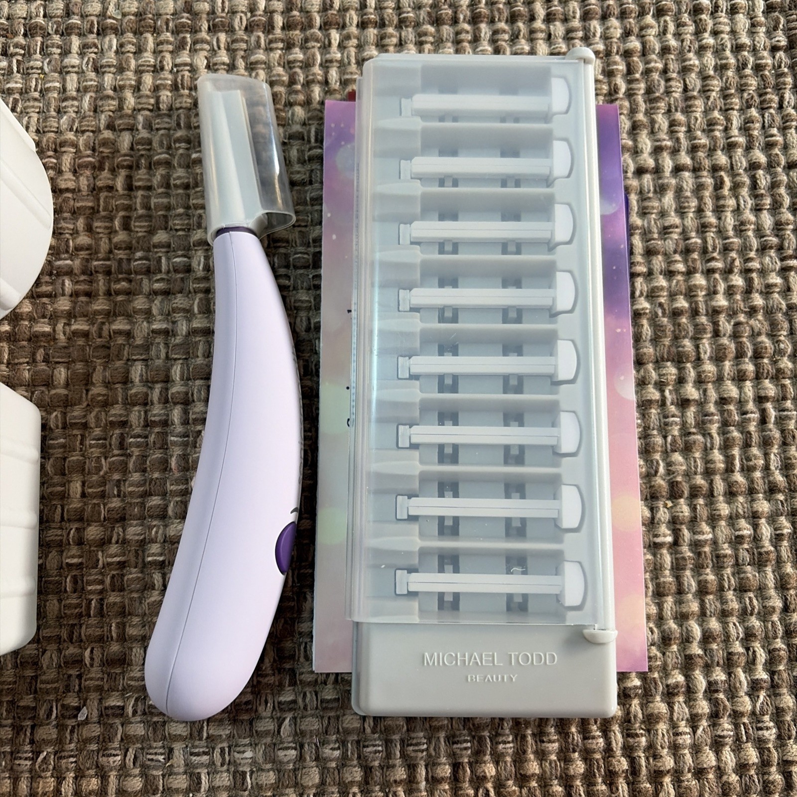 Michael Todd Sonicsmooth Dermaplaning System Exfoliate Hair Removal Purple